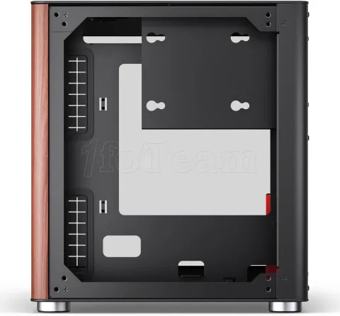 Photo de Boitier Mini Tour Mini ITX Jonsbo TK-0 avec panneaux vitrés (Noir/Bois)