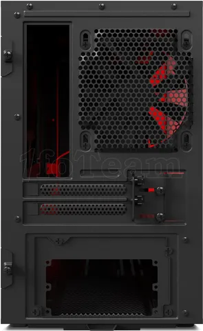 Photo de Boitier Mini Tour Mini ITX NZXT H200i RGB avec panneau vitré (Noir/Rouge)