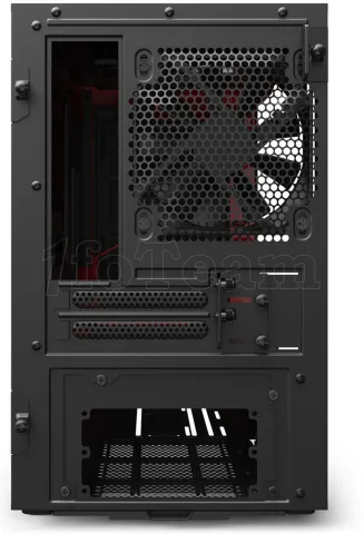 Photo de Boitier Mini Tour Mini ITX NZXT H210 avec panneau vitré (Noir/Rouge)