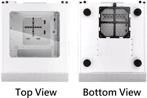 Photo de Boitier Mini Tour Mini ITX Thermaltake Core V1 avec panneau vitré (Blanc)