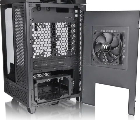 Photo de Boitier Mini Tour Mini ITX Thermaltake The Tower 100 avec panneaux vitrés (Noir)