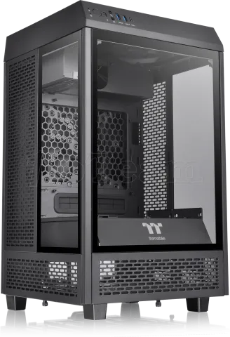 Photo de Boitier Mini Tour Mini ITX Thermaltake The Tower 100 avec panneaux vitrés (Noir)