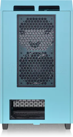 Photo de Boitier Mini Tour Mini ITX Thermaltake The Tower 200 avec panneaux vitrés (Bleu)