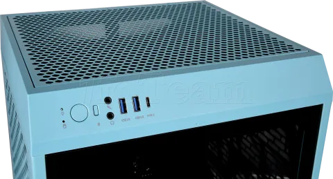 Photo de Boitier Mini Tour Mini ITX Thermaltake The Tower 200 avec panneaux vitrés (Bleu)