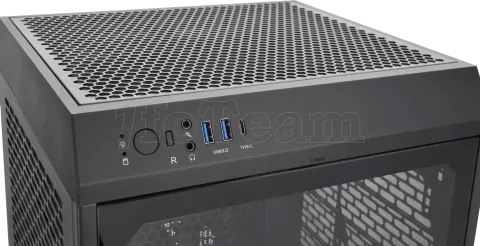 Photo de Boitier Mini Tour Mini ITX Thermaltake The Tower 200 avec panneaux vitrés (Noir)