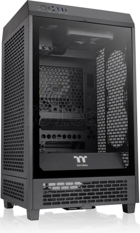 Photo de Boitier Mini Tour Mini ITX Thermaltake The Tower 200 avec panneaux vitrés (Noir)