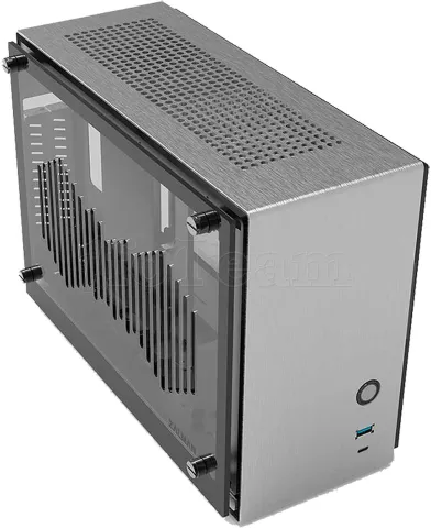 Photo de Boitier Mini Tour Mini ITX Zalman M2 Mini avec panneaux vitrés (Argent)