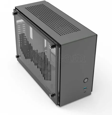 Photo de Boitier Mini Tour Mini ITX Zalman M2 Mini avec panneaux vitrés (Gris)