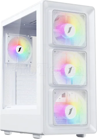 Photo de Boitier Moyen Tour ATX 1stPlayer BR7 RGB avec panneaux vitrés (Blanc)