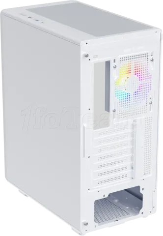 Photo de Boitier Moyen Tour ATX 1stPlayer BR7 RGB avec panneaux vitrés (Blanc)