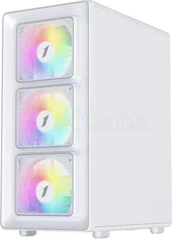 Photo de Boitier Moyen Tour ATX 1stPlayer BR7 RGB avec panneaux vitrés (Blanc)