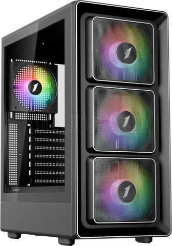Photo de Boitier Moyen Tour ATX 1stPlayer BR7 RGB avec panneaux vitrés (Noir)