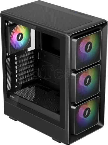 Photo de Boitier Moyen Tour ATX 1stPlayer BR7 RGB avec panneaux vitrés (Noir)