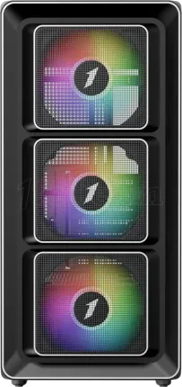 Photo de Boitier Moyen Tour ATX 1stPlayer BR7 RGB avec panneaux vitrés (Noir)