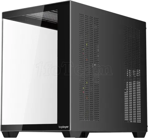 Photo de Boitier Moyen Tour ATX 1stPlayer BV7 ARGB avec panneaux vitrés (Noir)