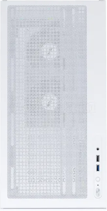 Photo de Boitier Moyen Tour ATX 1stPlayer CV6 ARGB avec panneaux vitrés (Blanc)