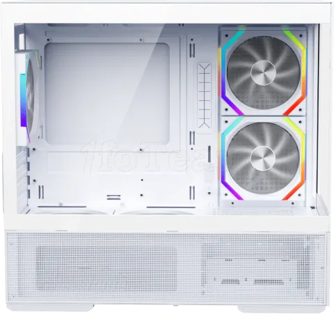 Photo de Boitier Moyen Tour ATX 1stPlayer CV6 ARGB avec panneaux vitrés (Blanc)