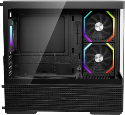 Photo de Boitier Moyen Tour ATX 1stPlayer CV6 RGB avec panneaux vitrés (Noir)