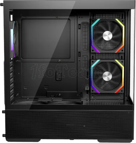 Photo de Boitier Moyen Tour ATX 1stPlayer CV7 ARGB avec panneaux vitrés (Noir)