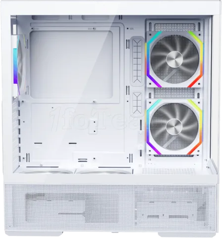 Photo de Boitier Moyen Tour ATX 1stPlayer CV7 RGB avec panneaux vitrés (Blanc)