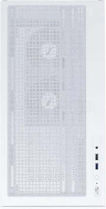 Photo de Boitier Moyen Tour ATX 1stPlayer CV7 RGB avec panneaux vitrés (Blanc)