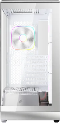 Photo de Boitier Moyen Tour ATX 1stPlayer GM7 RGB avec panneaux vitrés (Argent)