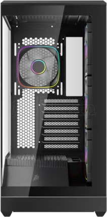 Photo de Boitier Moyen Tour ATX 1stPlayer GM7 RGB avec panneaux vitrés (Noir)