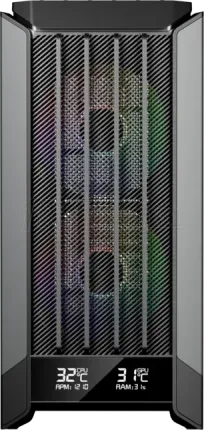 Photo de Boitier Moyen Tour ATX 1stPlayer GM8 RGB avec panneau vitré (Noir)