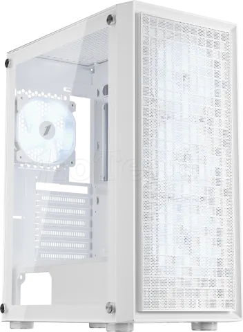 Photo de Boitier Moyen Tour ATX 1stPlayer Go6 RGB avec panneau vitré (Blanc)