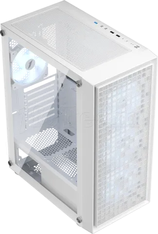 Photo de Boitier Moyen Tour ATX 1stPlayer Go6 RGB avec panneau vitré (Blanc)