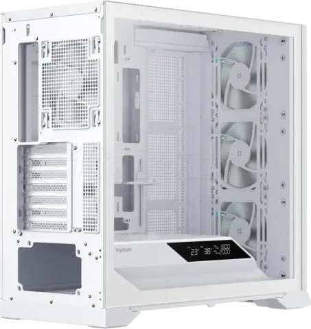 Photo de Boitier Moyen Tour ATX 1stPlayer GP8 RGB avec panneau vitré (Blanc)