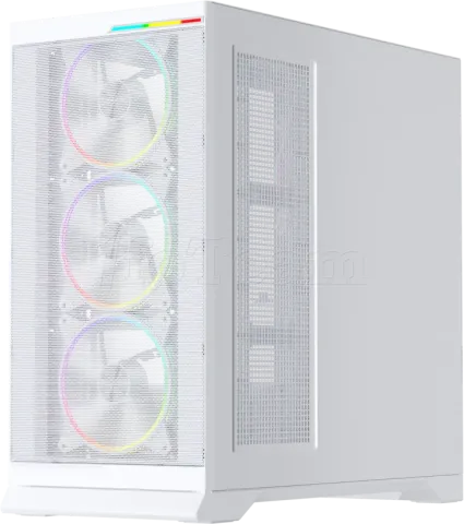 Photo de Boitier Moyen Tour ATX 1stPlayer GP8 RGB avec panneau vitré (Blanc)