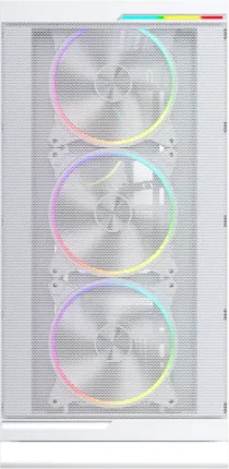 Photo de Boitier Moyen Tour ATX 1stPlayer GP8 RGB avec panneau vitré (Blanc)