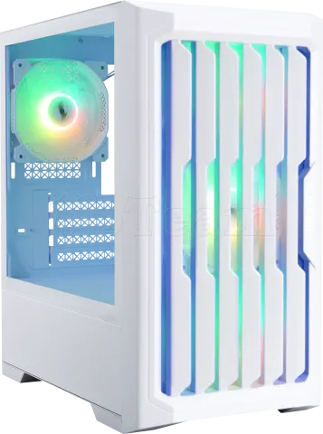 Photo de Boitier Moyen Tour ATX 1stPlayer H2 RGB avec panneau vitré (Blanc)