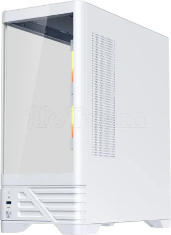 Photo de Boitier Moyen Tour ATX 1stPlayer MC8 RGB avec panneaux vitrés (Blanc)