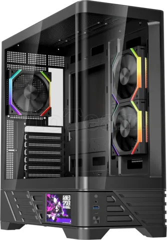 Photo de Boitier Moyen Tour ATX 1stPlayer MC8 RGB avec panneaux vitrés (Noir)
