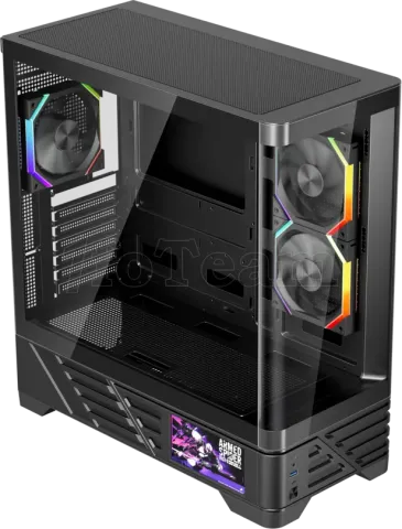 Photo de Boitier Moyen Tour ATX 1stPlayer MC8 RGB avec panneaux vitrés (Noir)