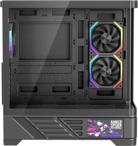 Photo de Boitier Moyen Tour ATX 1stPlayer MC8 RGB avec panneaux vitrés (Noir)