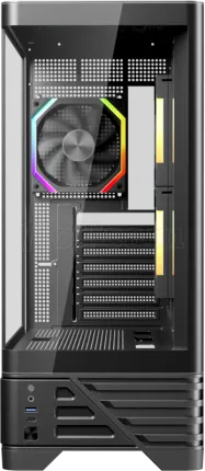 Photo de Boitier Moyen Tour ATX 1stPlayer MC8 RGB avec panneaux vitrés (Noir)