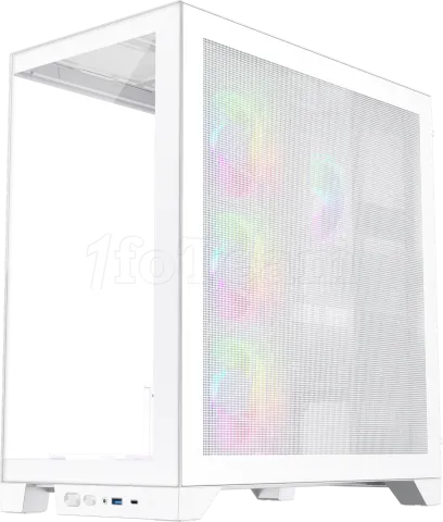 Photo de Boitier Moyen Tour ATX 1stPlayer Mi8 RGB avec panneaux vitrés (Blanc)