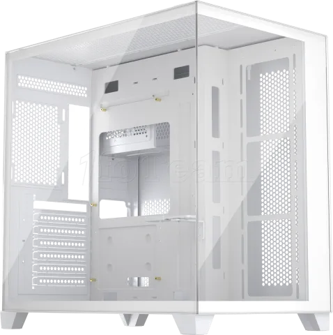 Photo de Boitier Moyen Tour ATX 1stPlayer MV8 RGB avec panneaux vitrés (Blanc)