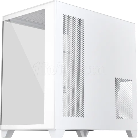 Photo de Boitier Moyen Tour ATX 1stPlayer MV8 RGB avec panneaux vitrés (Blanc)