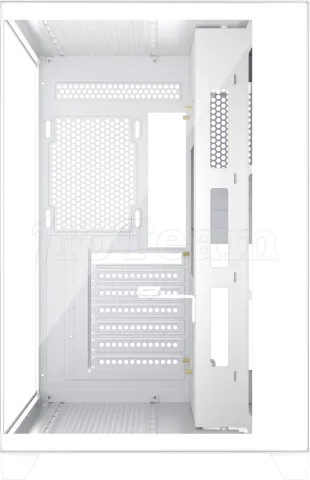 Photo de Boitier Moyen Tour ATX 1stPlayer MV8-TP RGB avec panneaux vitrés (Blanc)
