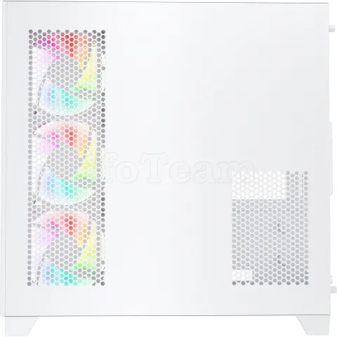 Photo de Boitier Moyen Tour ATX 1stPlayer MV8-TP RGB avec panneaux vitrés (Blanc)