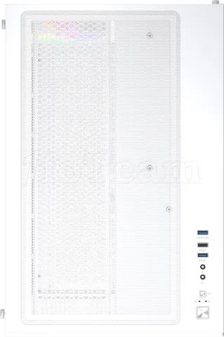 Photo de Boitier Moyen Tour ATX 1stPlayer MV8-TP RGB avec panneaux vitrés (Blanc)