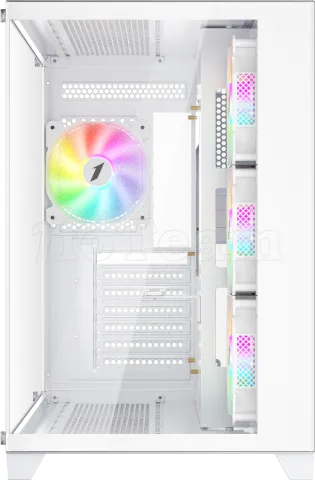 Photo de Boitier Moyen Tour ATX 1stPlayer MV8-TP RGB avec panneaux vitrés (Blanc)