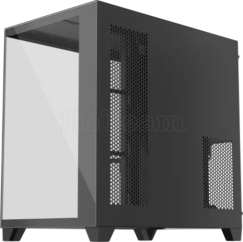 Photo de Boitier Moyen Tour ATX 1stPlayer MV8-TP RGB avec panneaux vitrés (Noir)