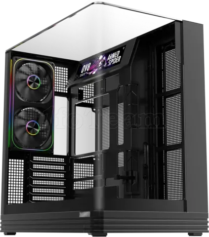 Photo de Boitier Moyen Tour ATX 1stPlayer OV8S RGB avec panneaux vitrés (Noir)