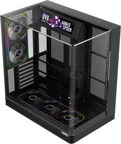 Photo de Boitier Moyen Tour ATX 1stPlayer OV8S RGB avec panneaux vitrés (Noir)