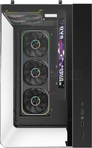 Photo de Boitier Moyen Tour ATX 1stPlayer OV8S RGB avec panneaux vitrés (Noir)